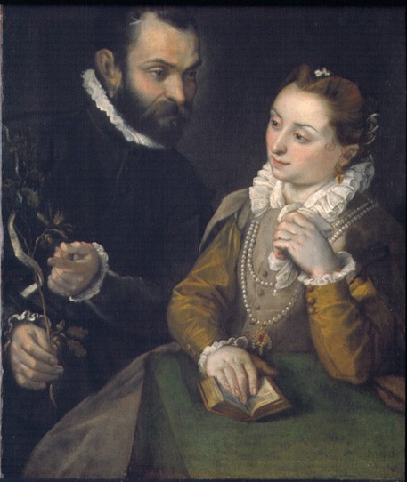 Double Portrait With Oak Twig by Federico Barocci